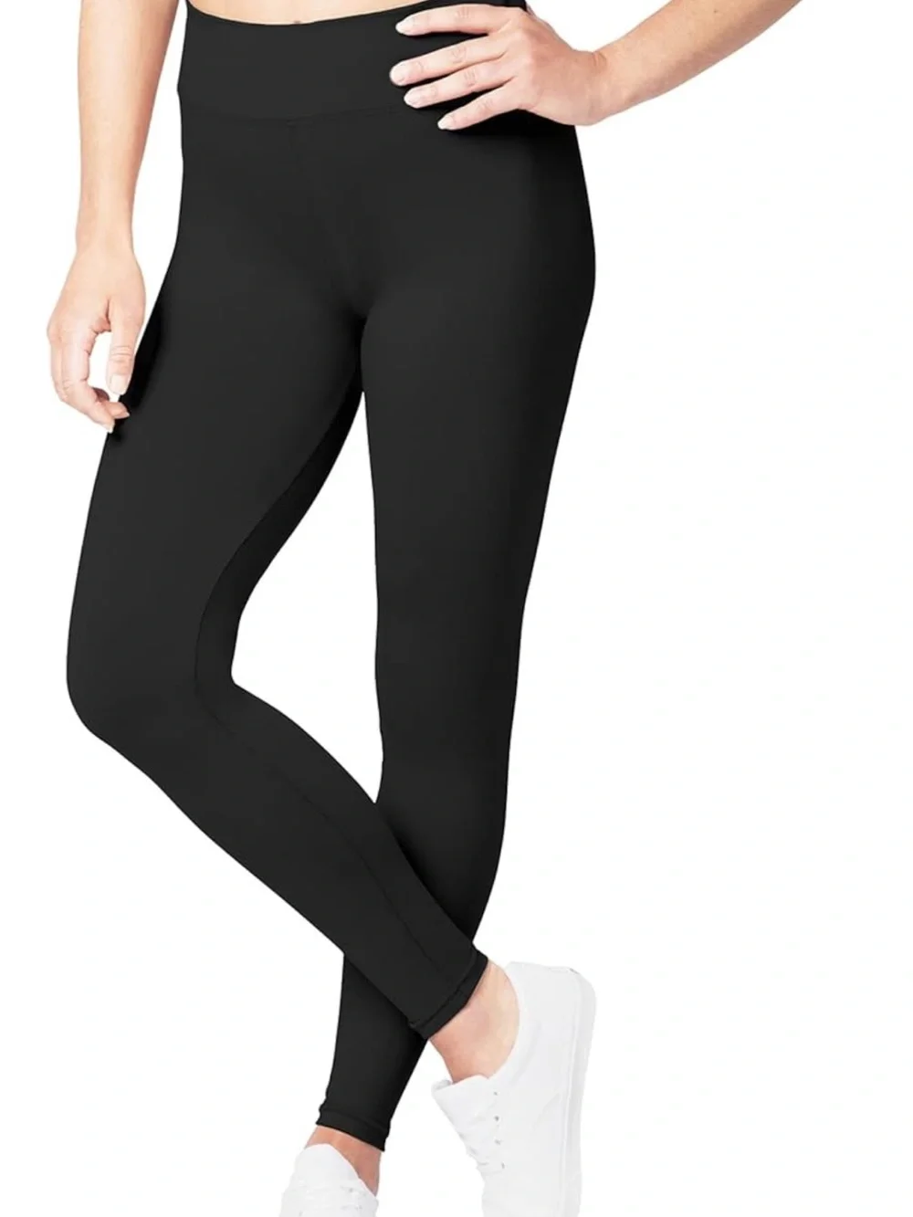 High-Rise Black Active Leggings - Women One Size